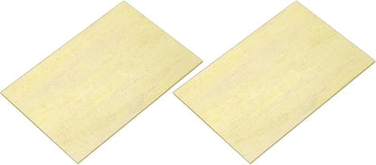 MECCANIXITY 2 Pcs Stained Glass Sheet Mosaic Tile 7.9 Inch x 5.9 Inch Apricot Stained Glass Sheets for Crafts DIY Art Project