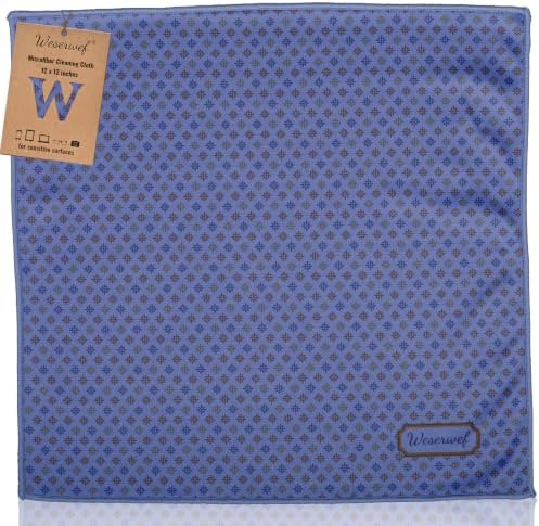 WESERWEF Design Microfiber Glasses Cleaning Cloth – Premium Cleaning Cloth by WESERWEF%C2%AE