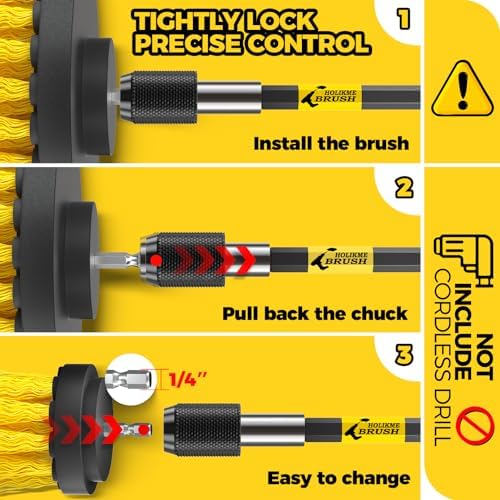 Holikme 8Piece Drill Brush Attachment Set - Image 7