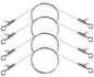 4PCS Adjustable Picture Hanging Wire 1.5m x 1mm Small Hooks, Picture Frame Wire Kit Heavy Duty 50lbs, Stainless Steel for Art, Mirror, Light Lamp, Billboards, Basket Flowerpot