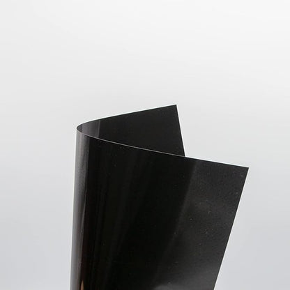 Opaque Black Plastic Sheets, 7.5mil (.0075") 12” X 12” Craft PET Film, PET Stencil Material, Glossy and Flexible Plastic Sheet for Crafts, Cricut, Silhouette Cameo, Sign Makers (10 Pack)