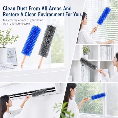 Fan Cleaning Brush, 2 Pack Bendable Microfiber Duster - Image 3