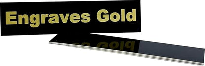 Blank Metal Plates for Laser Engraving - 4 Pack | Aluminum Sheets 0.020" Thick | CO2, Diode, Fiber Laser Compatible | Multiple Sizes & Colors (Black (engraves gold), 12x24 inch)