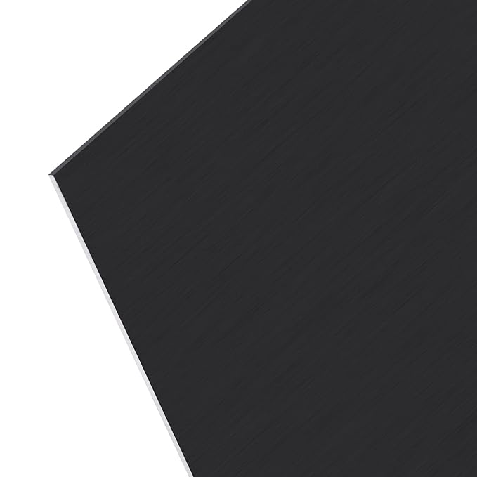 Anodized Aluminum Sheet Metal 12 x 16 x 1/16 Inch Black Metal Plates for Laser Engraving 1.50MM Thin Decorative Sheets for Crafting, House Decoration