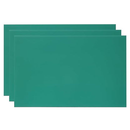 PATIKIL 8x12 Inch Anodized Aluminum Sheet Metal, 3Pcs Laser Plates Engraving Blanks 0.5MM Thin Rectangle for Crafting DIY House Laser Engraving, Green