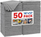FIXSMITH Grey Microfiber Cleaning Cloth, Reusable Shop Towels, Microfiber Towels by FIXSMITH