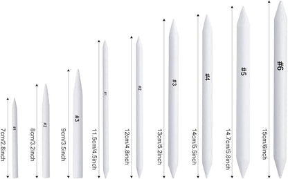 FEBSNOW 48 Pcs Blending Stump and Tortillions, Paper Art Blenders, Art Pencils, Drawing Pencils for Artists Student Sketch Drawing Tools, Drawing Supplies