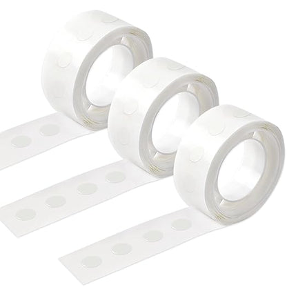 UPINS Glue Points Dots, 300Pcs Balloon Glue Adhesive Dots Double Sided Removable Glue Tape Dots for Balloons Crafts Decoration, 6 mm