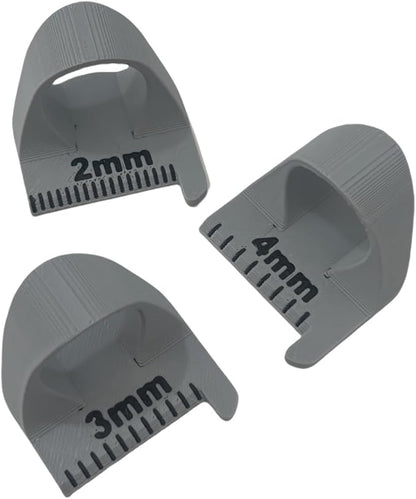 Sewing Finger Ruler for Even Stitches, Magnetic Seam Guide Sewing Kit Supplies Non-Slip Template Mini Measuring Gauge 4mm 3mm 2mm, Quilting Templates Precision Sewing DIY Handmade Sewing Tool (Gray)