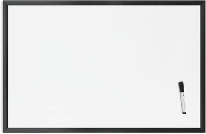 U Brands Magnetic Dry-Erase Board, 36 X 24 Inches, Black Wood Frame (311U00-01)