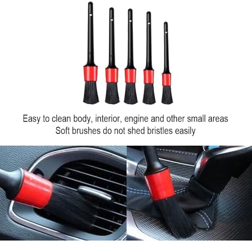 Car Detailing Brushes, Soft Bristles Interior Duster Cleaning Brush, Including - Image 3