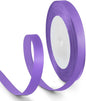 3/8 Inch 25 Yards Satin Ribbon Light Purple, Solid Color Fabric Ribbon for Gift Wrapping, Wedding, Polyester Gift Ribbon for Birthday Party Decoration, Craft, Hair, Floral, Sewing