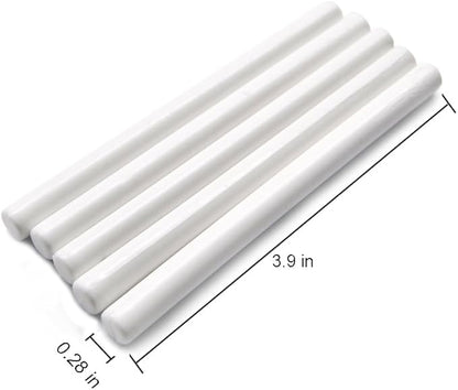 Mini Glue Gun Sealing Wax Sticks for Envelope Wedding Invitation Sealing Decoration Pack of 16 in White