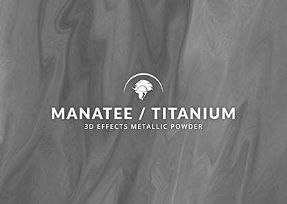 Spartan Epoxies Metallic Pigment Powder for Epoxy - 30 Unique Colors, 4oz for 1 Gallon and 12oz for 3 Gallons of Clear Epoxy, Made in the USA (Manatee, 12oz (135 Grams))