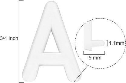Letter Board Letters Only,698 PRE-Cut Characters (3/4 Inch,White) with Sorting Tray,Felt Letter Board Letters (Choice D)