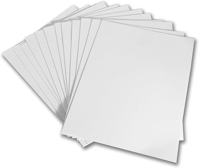 QIDIWIN EVA Foam Craft Sheets - 9x12 Inch 2mm Thick Versatile Non-Adhesive Foam for DIY, Cosplay, Scrapbooking, Classroom Projects - Durable, Flexible, Perfect for Crafting, 12 Pack(White)