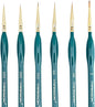 Transon Detail Thin Paint Brush Set 6pcs for Model Minature Craft and Art Painting Green