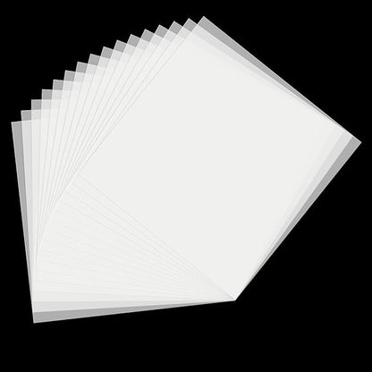 16 Pack 7.5mil Mylar Sheet, 12 X 12 Inch Translucent Blank Stencil Paper for Cricut Crafts Laser Cutting, Stencil Sheets Used for Making Letter Stencils, Flower Stencils, Star Wall Stencil