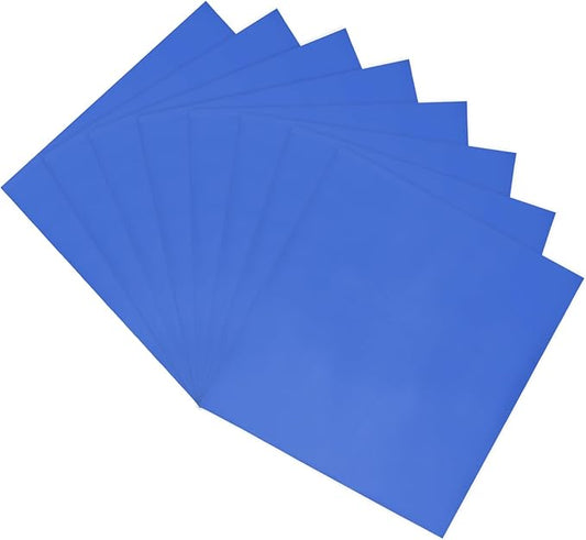 MECCANIXITY 50 Pack Toner Reactive Foil ,Deco Foil Transfer Sheets 8.5"x11" A4 Hot Foil Paper for Laser Printer Scrapbooking Heat Transfer DIY Craft,Deep Blue