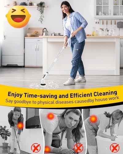 Electric Spin Scrubber for Bathroom, Shower Scrubber - Image 2