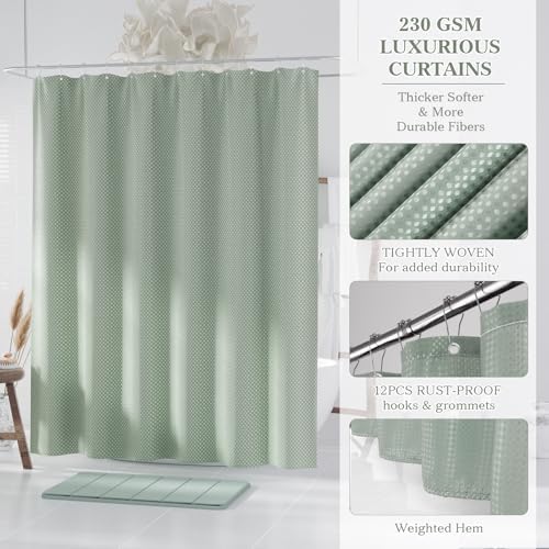 Sage Green Bathroom Decor Set Complete - Image 5