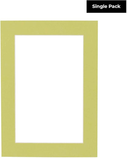 8x10 Mat Bevel Cut for 5.5x8.5 Photos - Acid Free Pistachio Green Precut Matboard - For Pictures, Photos, Framing - 4-ply Thickness