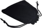 Colorsheng 20pcs 3.5 "X 4.5" Velvet Drawstring Cloth Jewelry Pouches Gift Candy Bags Wedding Headphones Bag (Black)