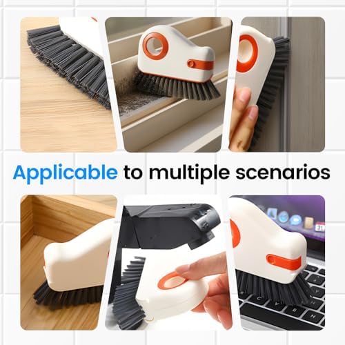 2 in 1 Cleaning Brush Window Track Cleaning Tools, Grout Cleaner Grip Brush - Image 4