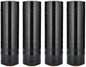 PSBM Black Stretch Wrap, 15 Inch x 1476 Feet, 72 Pack, Tinted Pre-Stretched Shrink Wrap Film for Moving, Packaging, Pallet Wrapping