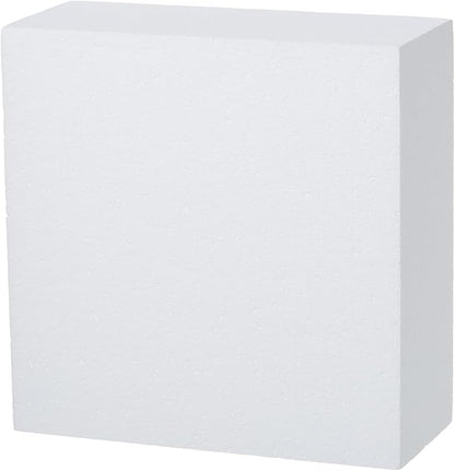 Crafare Craft Foam Blocks 10X10X4 Inch Polystyrene Squares Foam Block for Crafting for Arts School Projects Sculptures Floral Arrangements Modeling and Centerpieces