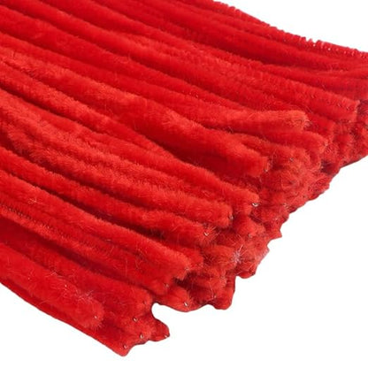 300 Pieces Pipe Cleaners Chenille Stem, 3 Burgundy Red Color Pipe Cleaners Set for Christmas Pipe Cleaners DIY Arts Crafts Decorations, Chenille Stems Pipe Cleaners (Burgundy)