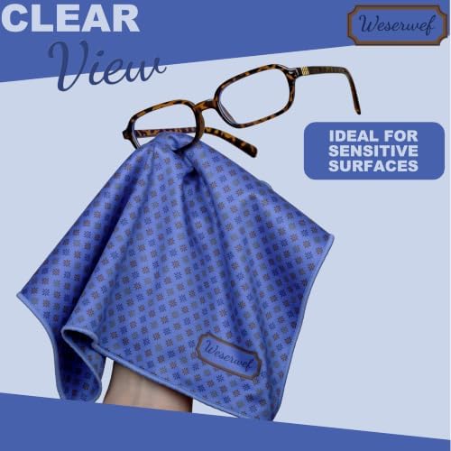 WESERWEF Design Microfiber Glasses Cleaning Cloth – Premium Cleaning Cloth - Image 4