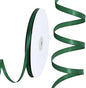 TONIFUL 1/4 Inch x 100yds Emerald Green Christmas Green Satin Ribbon, Thin Solid Color Satin Ribbon for Gift Wrapping, Crafts, Hair Bows Making, Wedding Party Decoration, Invitation Cards