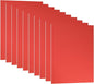 PATIKIL 7x5x1/32inch Anodized Aluminum Sheet, 10Pcs Metal Rectangle Aluminum Plate 0.8mm Thick Engraving Blanks for Laser Engraving DIY Decorative Crafting Home Decoration, Red