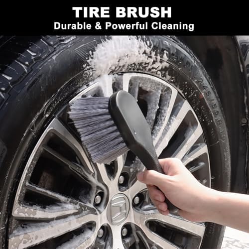 12Pcs Wheel Brush Kit for Cleaning Wheel and Tire, Wheel and Rim Brush - Image 4