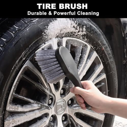 12Pcs Wheel Brush Kit for Cleaning Wheel and Tire, Wheel and Rim Brush - Image 4