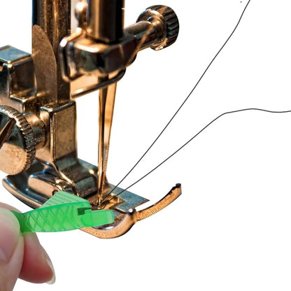 Mayfancy Upgraded Automatic Needle Threader Fish Type, Quick Self-Threading Tool for Sewing Machines,Easy-Use Loop Threader for Beginners and Pros (10)