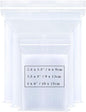 Small Plastic Bags for Jewelry 300pcs 3 Assorted Sizes Clear Zipper Baggies Jewelry Storage Bags 2 Mil for Beads Board Games Pill Travel 2.4 x 3.5/3.5 x 5/4 x 6 Inch (8 Sizes to Choose from)