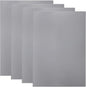 4 Pack Rubber Stamp Sheets, 2.6 mm (0.1 inch) A4 Size Light Gray Rubber Pads, Soft Rubbers Mat for Engraving Machine Cutter, Laser Rubbers Carving Blocks Material to Making Custom Stamps