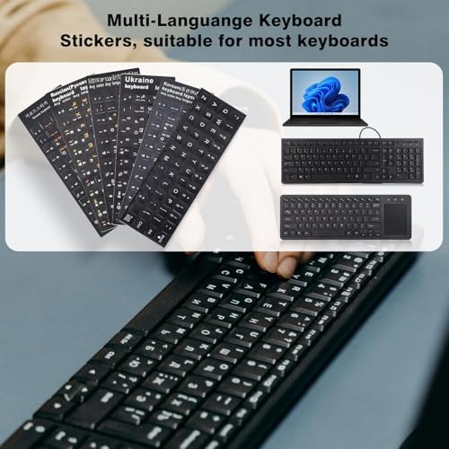 2PCS English Keyboard Stickers - Image 6