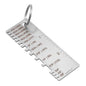 Wire/Metal Sheet Thickness Gauge Stainless Steel Welding Gage Plated Size Inspection Tool Wire Metal Sizes Thickness Gauge