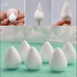 EORTA 80 Pieces Fondant Flower Forming Holders Oval Foam Flower Modeling Support Sugar Fondant Flowers Making Accessories for DIY Sugarcraft Baking Art, Large, 2.5X3.3 CM