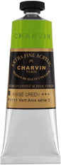 Charvin Extra Fine Professional Acrylic Paint - Anise, 60ml Tube, Triple-Milled, Lightfast Pigments, Open Stock Artist Acrylic Paints in Nature-Inspired Hues