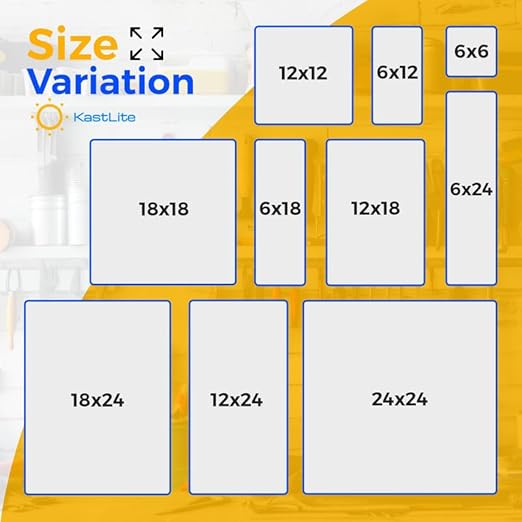 KastLite Colored Acrylic Sheets Nominal 12" x 24" - Plastic Sheet Easy to Cut, Saw, Shape, Laser Cut - Ideal for Arts & Crafts & DIY Projects- Durable, Lightweight, Scratch Resistant - Frosted 4 Pack
