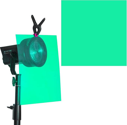 Lystaii 9pcs Lighting Gel Filter 11.8 x 11.8 Inches Gel Light Filter Color Correction Colored Overlays Transparent Color Filters Film Plastic Sheets for Film, Video, Photo, Stage Studio (Multicolor)