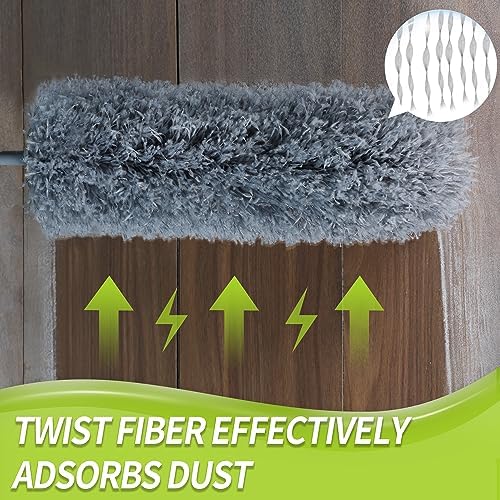 IVYROLL Cobweb Duster & 100'' Microfiber & Chenille Ceiling Cleaner Kit - Image 5