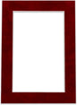 11x14 Mat Bevel Cut for 8.5x11 Photos - Acid Free Bright Red Suede Precut Matboard - For Pictures, Photos, Framing - 4-ply Thickness