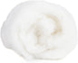 Desert Breeze Distributing Maori Wool Carded Batting, 100% Natural New Zealand Wool Made by DHG in Italy for Needle Felting, 3.5 OZ, 27 Micron, Color Snow White