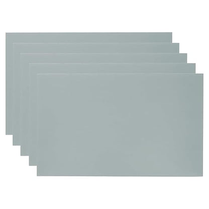 PATIKIL 6x10 Inch Anodized Aluminum Sheet Metal, 5Pcs Laser Plates Engraving Blanks 0.5MM Thin Rectangle for Crafting DIY House Laser Engraving, Gray