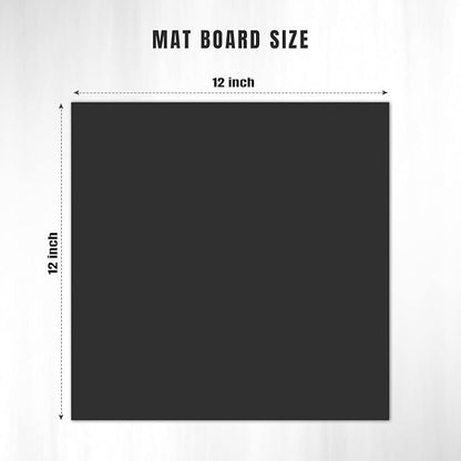 AUEAR, 15 Pack 12x12 Uncut Matte Boards Black Photo Mat Board Great for Picture Framing, Print, Artwork